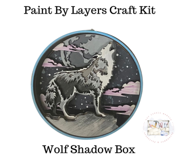 Our Little Makery (US) - Wolf Shadow Box Kit