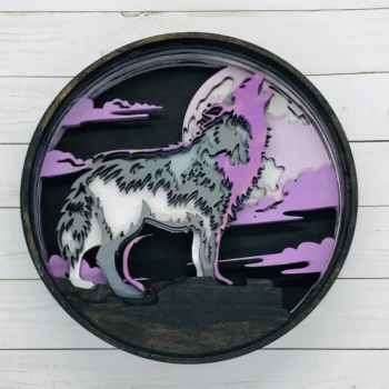Our Little Makery (US) - Wolf Shadow Box Kit