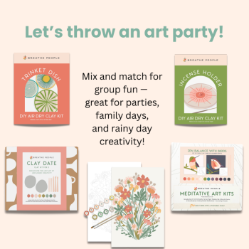 Petite Artisan - Kitty Trinket Dish Kids Air Dry Clay Kit All in One Activity