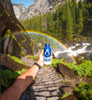 RAIN Pure Mountain Spring Water - RAIN 16oz Aluminum Bottled Spring Water (24pk)
