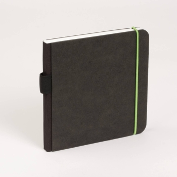 Orange Art/Creative Art Materials - BW Scribble Sketch Books: Blank Green Elastic, 5.1x5.1