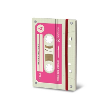 Orange Art/Creative Art Materials - Stifflex Music Cassette Series Notebook: Blue Tape