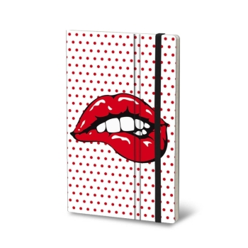 Orange Art/Creative Art Materials - Stifflex Pop Series Notebook: Black Lips