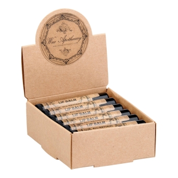 Wax Apothecary - All-Natural Lip Balm – Set of 12 with Display Box