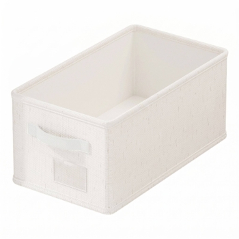 AK Brand - Storage Bin Linen Closet Organizer Basket Foldable Drawer Organizer for Clothes Socks Towels: White-S, One Size Fits Most