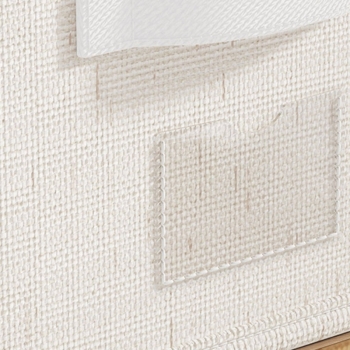 AK Brand - Storage Bin Linen Closet Organizer Basket Foldable Drawer Organizer for Clothes Socks Towels: White-S, One Size Fits Most