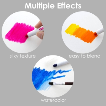 BAZIC Products - Silky Gel Crayons, 12 Colors, Non-Toxic: 12