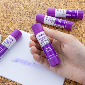 BAZIC Products - Washable Purple Glue Stick, 0.28 Oz, Dries Clear: 1