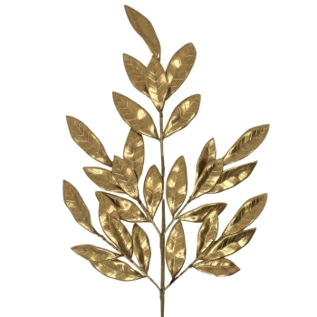 David Christopher's Collection - Metallic Bay Leaf Spray - Gold 27”