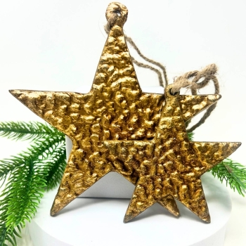 David Christopher's Collection - Ornate Gold Star Ornament 4”