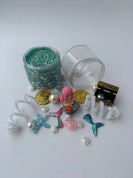 For the Love of Dough Co - Mermaid Sensory Dough Double Jar