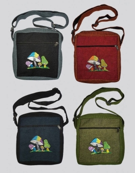 Kathmandu Imports - Shroom Messenger Bag (CODE-565): Assorted Colors, Free Size