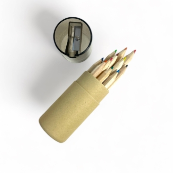 A Brighter Year - Mini Travel Compact Colored Pencils with Built In Sharpener
