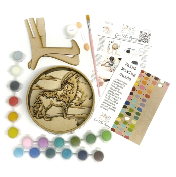 Our Little Makery (US) - Wolf Shadow Box Kit