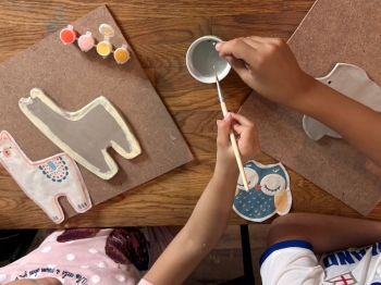 Petite Artisan - Kitty Trinket Dish Kids Air Dry Clay Kit All in One Activity