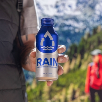 RAIN Pure Mountain Spring Water - RAIN 16oz Aluminum Bottled Spring Water (24pk)