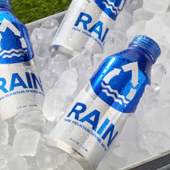 RAIN Pure Mountain Spring Water - RAIN 16oz Aluminum Bottled Spring Water (24pk)