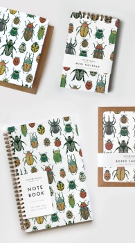 Root & Branch Paper Co. - Beetles Spiral Bound Notebook