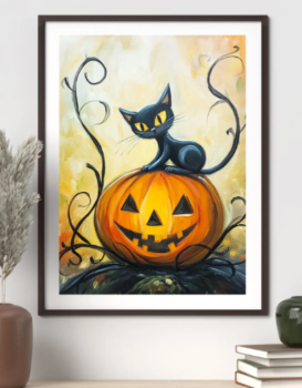 Dreamology ~ The Paper Garden - Halloween Cat DIY Painting Art Kit