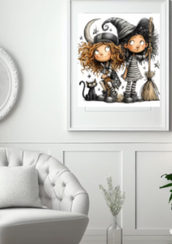 Dreamology ~ The Paper Garden - Little Witches DIY Painting Acrylic Art Kit : Mini