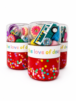 For the Love of Dough Co - Donut Shoppe Sensory Dough Double Jar