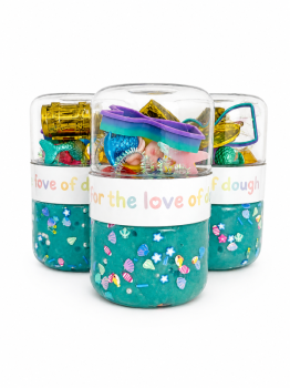 For the Love of Dough Co - Mermaid Sensory Dough Double Jar