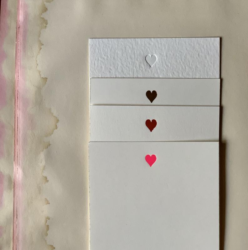 Tiny Heart Foil-Pressed Notecards
