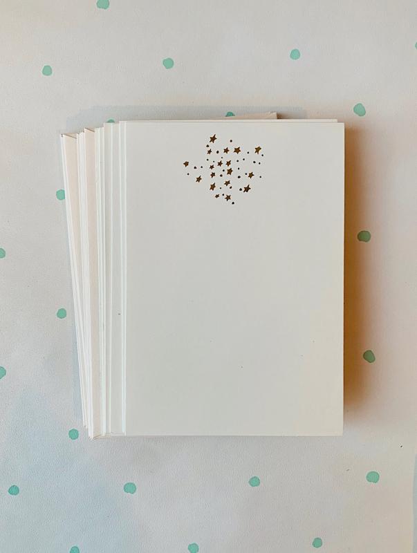 Foil Pressed Tiny Stars Card