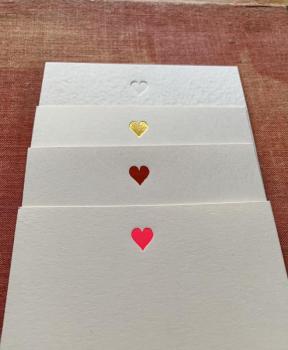 Tiny Heart Foil-Pressed Notecards