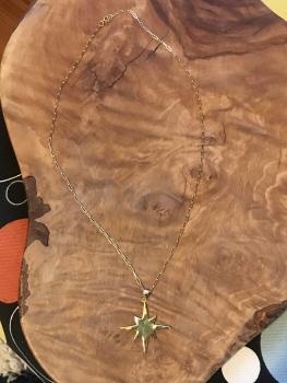 14k Gold Plated over Sterling Silver Star Necklace