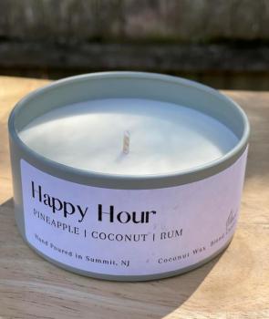 Happy Hour Soy Wax Tin Candle