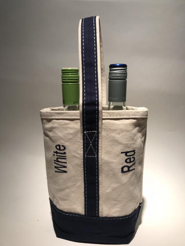 Canvas wine Tote Bag