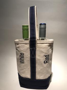 Canvas wine Tote Bag