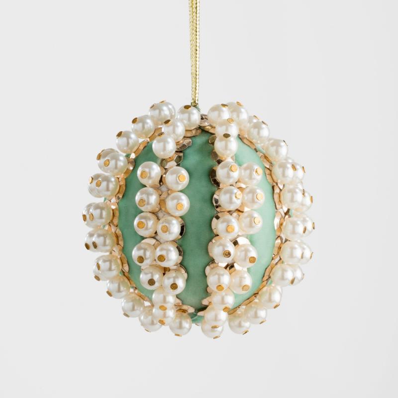 Pearl & Velvet Hanging Ornament