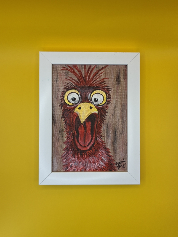 Chicken Oil Painting