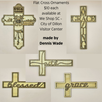 Flat Cross Ornaments