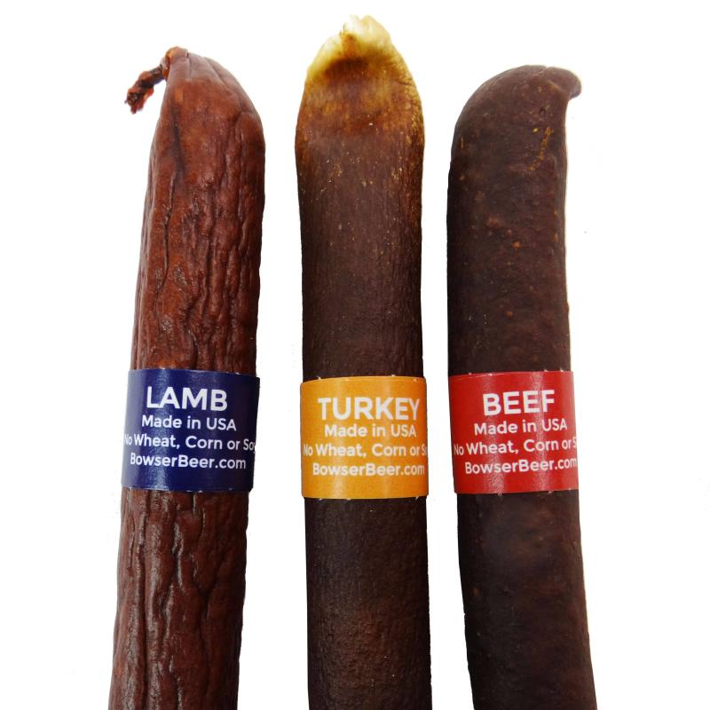 Bowser Doggie Sausage Cigar  (Turkey, Beef, or Lamb)