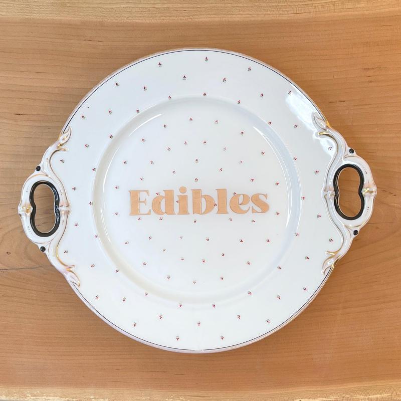 Edibles Round Serving Platter