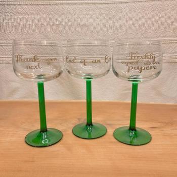 All Good Things End Wine Glass Set