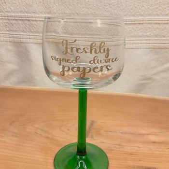 All Good Things End Wine Glass Set