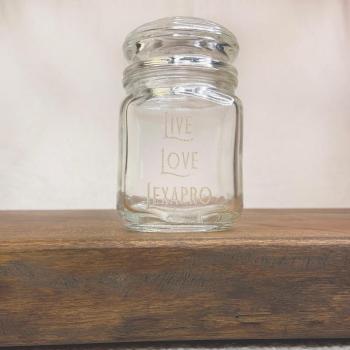 Live, Love, Lexapro Apothecary Jar