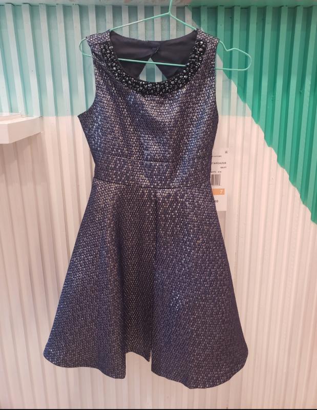 Rare editions navy dress size 7