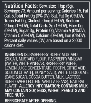 White Chocolate Raspberry Honey Mustard