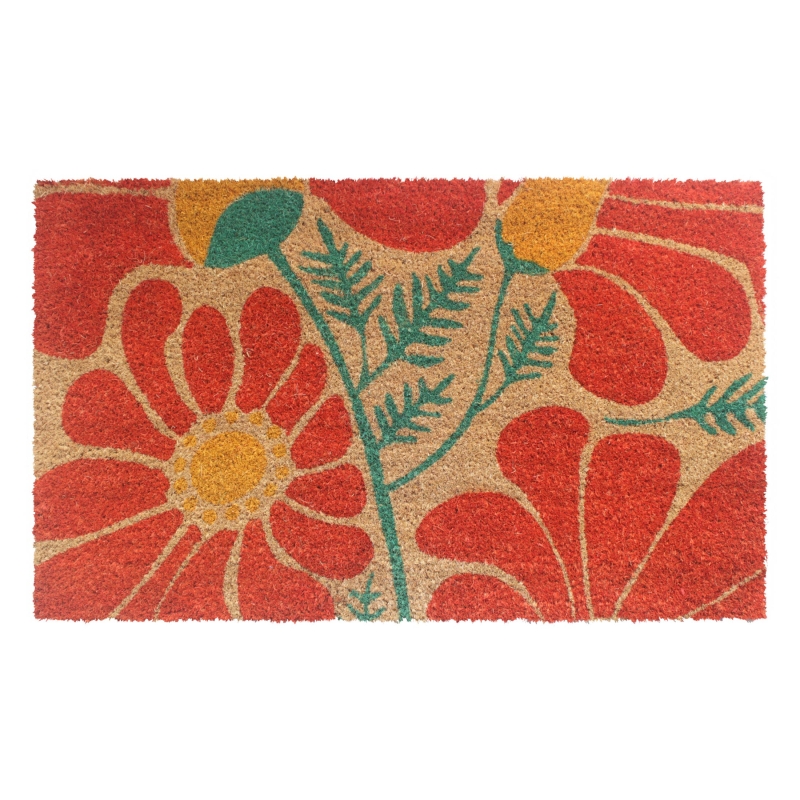 RugSmith - Folk Flowers Doormat