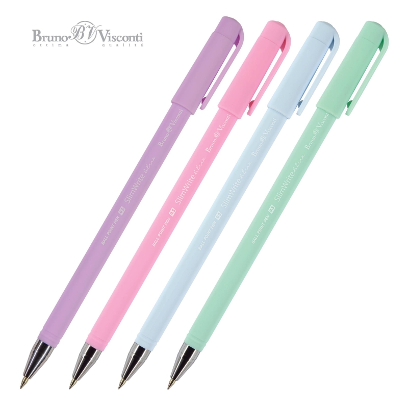 BV by Bruno Visconti - SlimWrite Zefir Assortment: Pink, Lilac, Bright Blue, Green