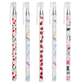 BV by Bruno Visconti - HappyWrite-5 Pack Ladybugs,Cherries,Butterflies, PinkKittens