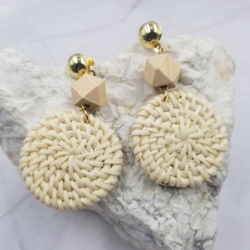 Rattan Earrings