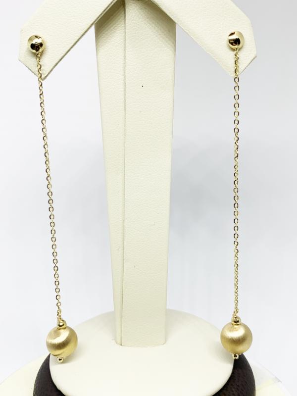 Gold Hanging Earrings-long