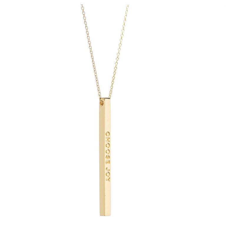 MantraBand Necklace - Choose Joy (Gold)