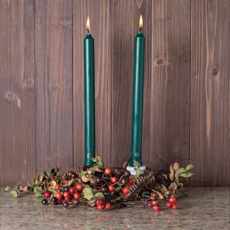 12 Inch Evergreen Classic Taper Candle
